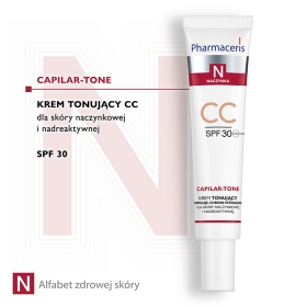 PHARMACERIS N CAPILAR-TONE CC KREM TONUJĄCY SPF 30 DLA SKÓRY NACZYNKOWEJ I NADREAKTYWNEJ 40 ML